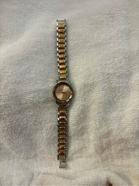 Women’s Two-Tone Gold and Silver Bracelet Watch